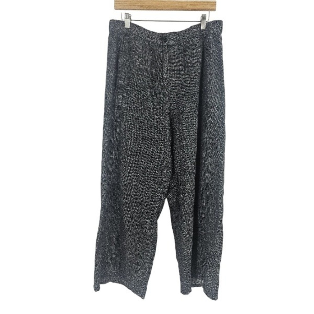 Eileen Fisher Barrel Pants Gray Quiet Luxury Hemp Cropped Straight Leg Size M